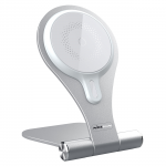 Belaidis įkroviklis Nillkin MagStand, Qi Wireless/USB-C female, sidabro sp.