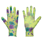 Darbo pir&scaron;tinės gumuotos Pure Floxy RWPFL8, suaugusiems, mėlyna/geltona/žalia, 8, 6 vnt.