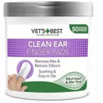 Akių servetėlės &scaron;unims Vets Best Finger Pads, 50 vnt.