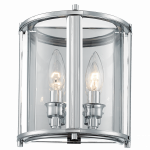 &Scaron;viestuvas sieninis Cosmo Light New York W02899CH, E14, 2 x 40 W, skaidri sp.