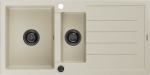 Virtuvinė plautuvė Mexen Andres Beige+Black, granitas, 100 cm x 50 cm x 20 cm, beige+black sp.