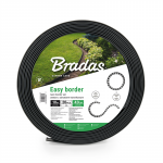 Vejos bortas Bradas Easy Border, 1000 cm x 4 cm, juoda sp.