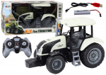 Rc traktorius Lean Toys Farm, balta