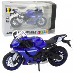 Žaislinis motociklas Lean Toys Model Replica R1, 1:12, mėlyna