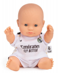Lėlė - kūdikis Miniland Real Madrid Caucasian Boy, 21 cm, ruda sp.