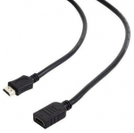 Laidas Gembird HDMI / HDMI HDMI 19 pin female, HDMI 19 pin male, 0.5 m, juoda sp.