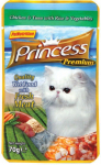 &Scaron;lapias kačių maistas Princess, žuvis, 0.07 kg