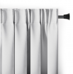 Užtemdanti užuolaida Restilo Pleat Blackout, baltos, 140 cm x 245 cm
