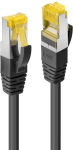 Tinklo kabelis Lindy Cat6A S/FTP LSOH Cat7 Patch RJ-45, RJ-45, 3 m, juoda sp.