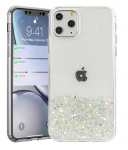 Telefono dėklas Fusion Accessories Glue Glitter, Apple iPhone 13 Pro, skaidri