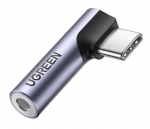 Adapteris Ugreen USB-C - 3.5mm USB-C male, 3.5 mm female, sidabro sp.
