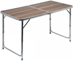 Stovyklavimo stalas Cattara Double, ruda sp., 120 cm x 60 cm x 66 cm