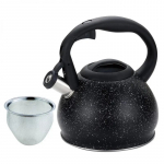Arbatinukas su &scaron;vilpuku King Hoff KH-1634, 1.2 l, juoda sp.