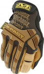 Darbo pir&scaron;tinės pir&scaron;tuotos Mechanix Wear Leather M-Pact LMP-75-008, ruda/juoda, S, 2 vnt.