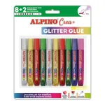 Klijai su blizgučiais Alpino Crea, skysti, 10 vnt.