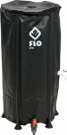 Lietaus vandens talpykla Flo T89700, 78 cm, &Oslash; 40 cm, polivinilchloridas (pvc)/polipropilenas (pp), juoda sp.