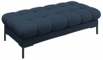Prie&scaron;kambario suoliukas Micadoni Home Mamaia, mėlyna sp./juoda sp., 62 cm x 133 cm x 41 cm
