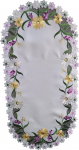 Stalo takelis ovalas OH-245-A, balta, 35 x 70 cm