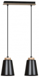 &Scaron;viestuvas kabinamas Emibig Bolero 2, E27, 2 x 15 W, juoda sp., 14 x 16 cm