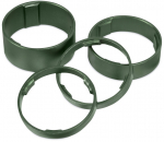 Dviračių atsarginė dalis RFR Spacer Set 10401, aliuminis, žalia
