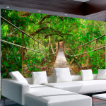 Fototapetas Artgeist Bridge amid greenery, 70 cm x 100 cm