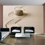 Fototapetas Artgeist Zen Sand Garden, 231 cm x 231 cm