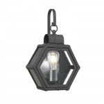 Sieninis lauko &scaron;viestuvas Quintiesse Heath, 40W, E27, IP44, juoda sp., 26.7 cm x 41.8 cm