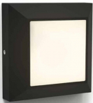 Sieninis lauko &scaron;viestuvas Lutec Helena, 4.5W, LED, IP54, juoda sp., 10.1 cm x 10.1 cm