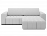 Kampinė sofa - lova Bonett, balta sp., de&scaron;ininė, 175 x 250 cm x 92 cm