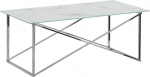 Kavos staliukas Beliani Emporia, skaidri sp./sidabro sp., 50 cm x 100 cm x 40 cm