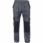 Darbo kelnės vyrams Cerva Max Summer, juoda sp./petrol, 52 dydis