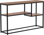 Konsolinis staliukas Shumee Belmont, ruda sp./juoda sp., 120 cm x 30 cm x 76 cm