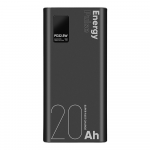 Ne&scaron;iojamas įkroviklis (Power bank) Obal:Me EnergyPulse OMPWB20K, 20000 mAh, 22.5 W, juoda sp.