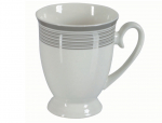 Puodelis Ambition Diana Platinum, balta/pilka, 0.3 l