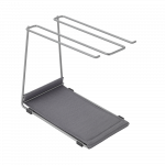 Indų džiovykla Metaltex For Glass, 27 cm x 17 cm x 27 cm, metalas, pilka sp.