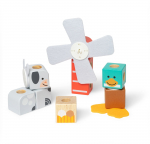 Medinės kaladėlės Melissa & Doug Blockables, įvairių spalvų, 16 vnt.