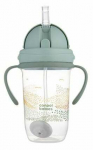 Gertuvė su silikoniniu &scaron;iaudeliu Canpol Babies Non-Spill Mountains, 270 ml, 6+ mėn., plastikas, žalia sp.