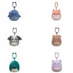 Pliu&scaron;inis žaislas Squishmallows Clip On SQJW3521, (spalva/dizainas parenkami atsitiktine tvarka), 8 cm