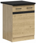 Apatinė virtuvinė spintelė Junona Line, bernstein oak sp., 47 cm x 60 cm x 85.7 cm