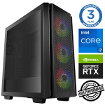 Stacionarus kompiuteris Intop RM71918NS Intel Core i7-12700F, DDR4 32 GB, SSD+HDD 500 GB 4 TB, Nvidia GeForce RTX3050 6 GB GDDR6