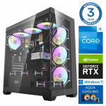 Stacionarus kompiuteris Intop RM77693WH Intel Core i5-14400F, DDR5 64 GB, SSD+HDD 1 TB 4 TB, Nvidia GeForce RTX5050 8 GB GDDR6, Windows 11 Home