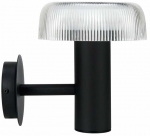 Sieninis &scaron;viestuvas su saulės baterija LED Line Prime Suntis, IP54, juoda sp.