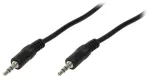 Laidas Logilink 3.5 mm male, 3.5 mm male, 5 m, juoda sp.