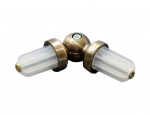 Karnizo kampas Domoletti x 19 mm, &Oslash; 19 mm, aukso sp.