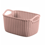 Krep&scaron;elis, daiktų saugojimo Curver Knit, 3 l, rožinė sp., 25 x 14 x 18 cm