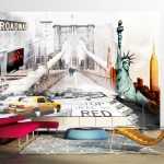 Fototapetas Artgeist New York Streets LNEW010106SAM, 140 cm x 196 cm