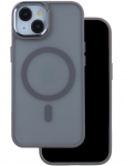 Telefono dėklas Mocco Frozen MagSafe, Apple iPhone 13, skaidri sp./pilka sp.