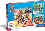 Dėlionė 3in1 Clementoni Super Color Paw Patrol 25301, 21 cm x 20.5 cm, 144 vnt., įvairių spalvų