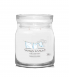 Žvakė, aromatinė Yankee Candle Signature Clean Cotton, 50 h, 0.368 g, Balta
