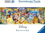Dėlionė Ravensburger Panorama Disney Group, 37 cm x 98 cm, 1000 vnt., įvairių spalvų